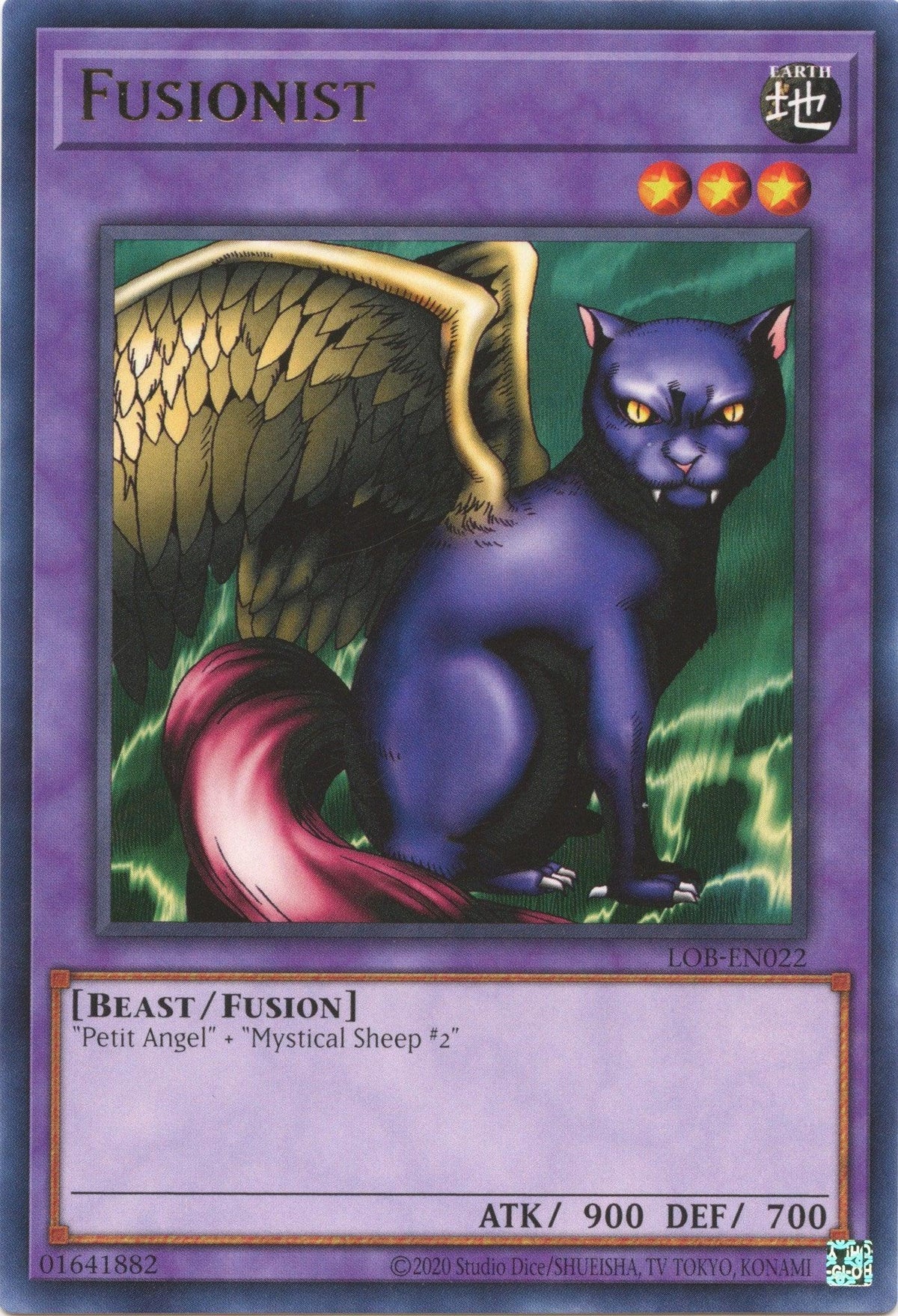 Beast, Earth, Fusion Monster, Legend of Blue Eyes White Dragon (25th Anniversary Edition), Rare, Unlimited Fusionist (25th Anniversary) [LOB-EN022] Rare - Trading Card World