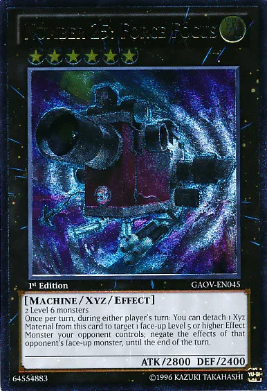 1st Edition, Galactic Overlord, Light, Machine, Ultimate Rare, Unlimited, Xyz/Effect Monster Number 25: Force Focus [GAOV-EN045] Ultimate Rare - Trading Card World