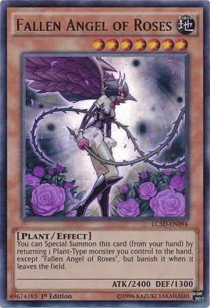 1st Edition, Earth, Effect Monster, Legendary Collection 5D's, Plant, Ultra Rare Fallen Angel of Roses [LC5D-EN094] Ultra Rare - Trading Card World
