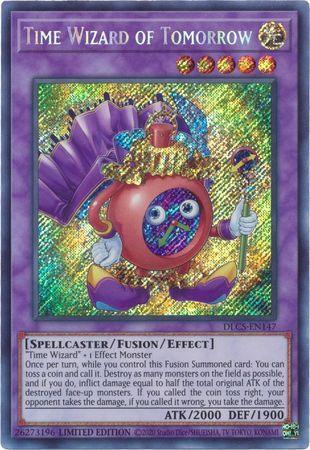 Dragons of Legend: The Complete Series, Fusion/Effect Monster, Light, Limited, Secret Rare, Spellcaster Time Wizard of Tomorrow [DLCS-EN147] Secret Rare - Trading Card World