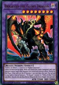 1st Edition, Beast, Dark, Fusion/Effect Monster, Phantom Rage, Ultra Rare Brigrand the Glory Dragon [PHRA-EN031] Ultra Rare - Trading Card World