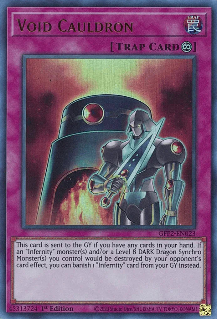 1st Edition, Continuous Trap, Ghosts From the Past: The 2nd Haunting, Trap, Ultra Rare Void Cauldron [GFP2-EN023] Ultra Rare - Trading Card World