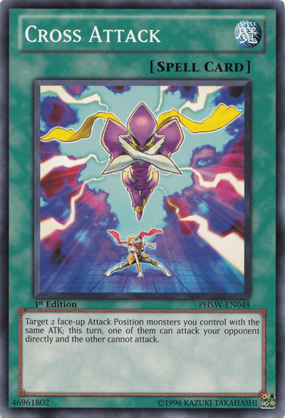 1st Edition, Common, Normal Spell, Photon Shockwave, Spell, Unlimited Cross Attack [PHSW-EN048] Common - Trading Card World