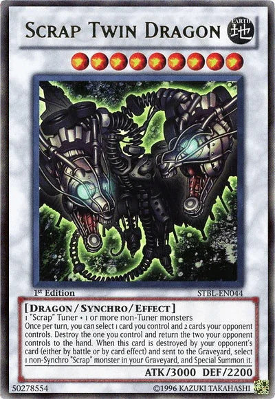 1st Edition, Dragon, Earth, Starstrike Blast, Synchro/Effect Monster, Ultra Rare Scrap Twin Dragon [STBL-EN044] Ultra Rare - Trading Card World