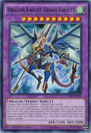 1st Edition, Dragon, Fusion/Effect Monster, Legendary Collection 5D's, Rare, Wind Dragon Knight Draco-Equiste [LC5D-EN028] Rare - Trading Card World