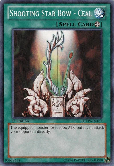 1st Edition, Common, Equip Spell, Legendary Collection 3: Yugi's World, Spell, Unlimited Shooting Star Bow - Ceal [LCYW-EN137] Common - Trading Card World