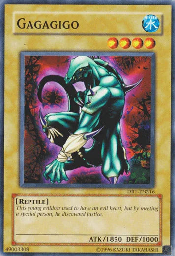 Common, Dark Revelation Volume 1, Normal Monster, Reptile, Unlimited, Water Gagagigo [DR1-EN216] Common - Trading Card World