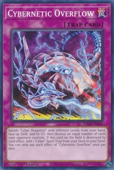 1st Edition, Common, Cyber Strike, Normal Trap, Trap, Unlimited Cybernetic Overflow [SDCS-EN040] Common - Trading Card World