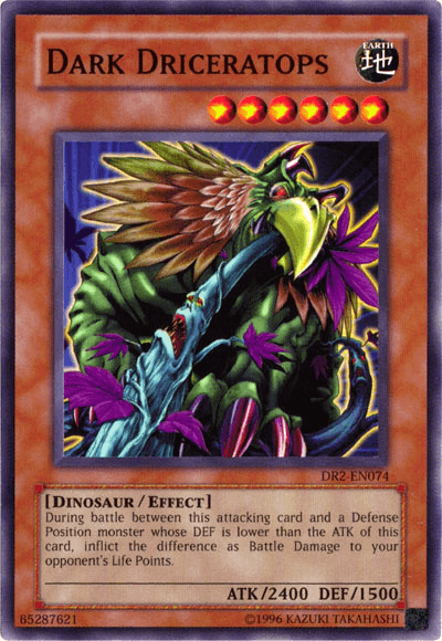 Common, Dark Revelation Volume 2, Dinosaur, Earth, Effect Monster, Unlimited Dark Driceratops [DR2-EN074] Common - Trading Card World