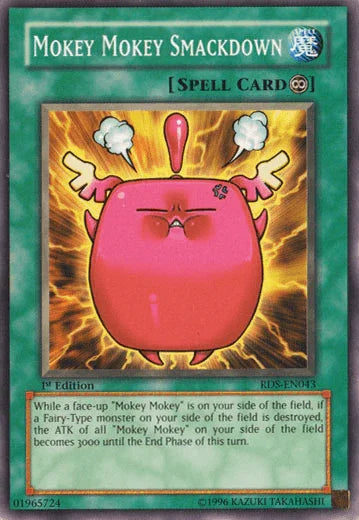 1st Edition, Common, Continuous Spell, Rise of Destiny, Spell, Unlimited Mokey Mokey Smackdown [RDS-EN043] Common - Trading Card World