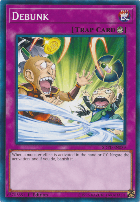 1st Edition, Common, Counter Trap, Structure Deck: Powercode Link, Trap Debunk [SDPL-EN039] Common - Trading Card World