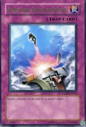 Duelist League Promo, Normal Trap, Rare, Trap, Unlimited Compulsory Evacuation Device (Green) [DL09-EN019] Rare - Trading Card World