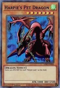 1st Edition, Dragon, Effect Monster, Legendary Duelists: Season 2, Ultra Rare, Wind Harpie's Pet Dragon (Purple) [LDS2-EN066] Ultra Rare - Trading Card World