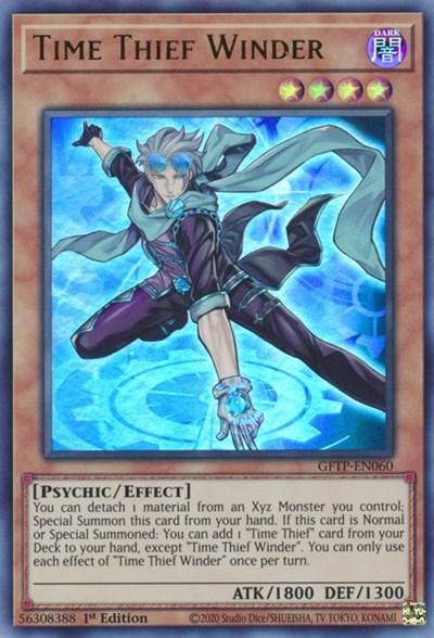 1st Edition, Dark, Effect Monster, Ghosts from the Past, Psychic, Ultra Rare Time Thief Winder [GFTP-EN060] Ultra Rare - Trading Card World