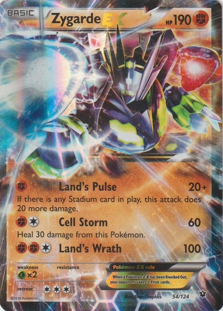 054, Fighting, Grass [x2], Holofoil, Promo, XY: Fates Collide Zygarde EX (054/124) (Jumbo Card) [XY: Fates Collide] - Trading Card World