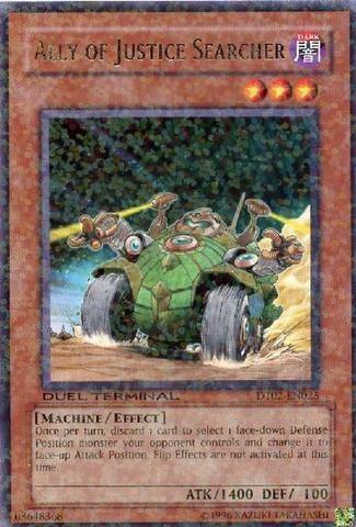 Dark, Duel Terminal 2, Effect Monster, Limited, Machine, Rare Ally of Justice Searcher [DT02-EN025] Rare - Trading Card World