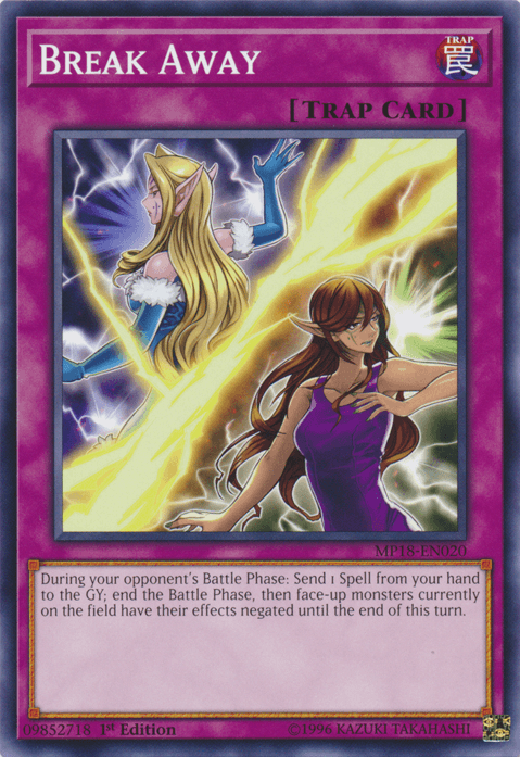 1st Edition, 2018 Mega-Tins Mega Pack, Common, Normal Trap, Trap Break Away [MP18-EN020] Common - Trading Card World