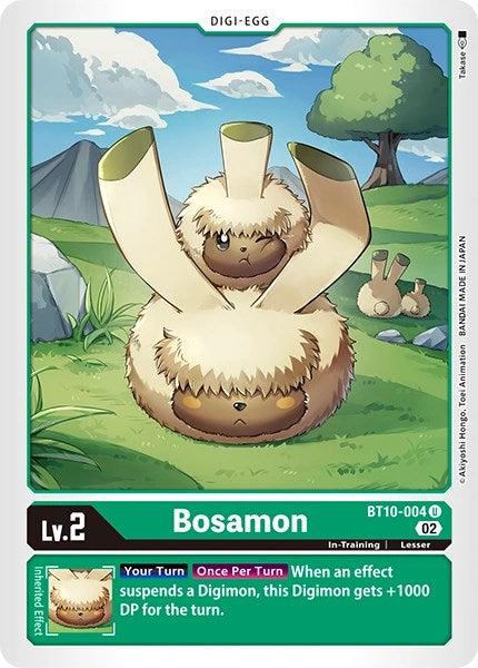 BT10-004, CRT/Twilight/Xros Heart, Digi-Egg, Green, In-Training, Revision Pack Cards, Uncommon Bosamon [BT10-004] [Revision Pack Cards] - Trading Card World
