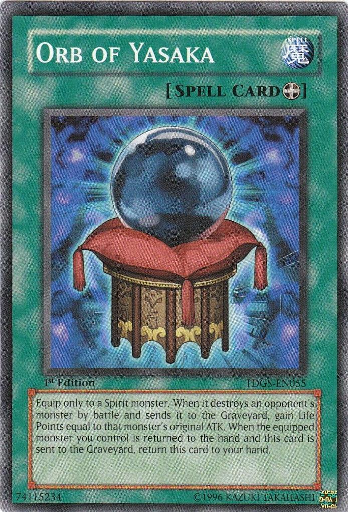 1st Edition, Common, Equip Spell, Spell, The Duelist Genesis, Unlimited Orb of Yasaka [TDGS-EN055] Common - Trading Card World