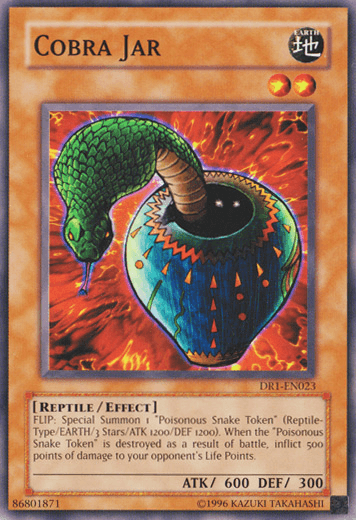 Common, Dark Revelation Volume 1, Earth, Effect Monster, Reptile, Unlimited Cobra Jar [DR1-EN023] Common - Trading Card World