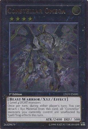 1st Edition, Beast-Warrior, Light, Lord of the Tachyon Galaxy, Ultimate Rare, Unlimited, Xyz/Effect Monster Constellar Omega [LTGY-EN091] Ultimate Rare - Trading Card World