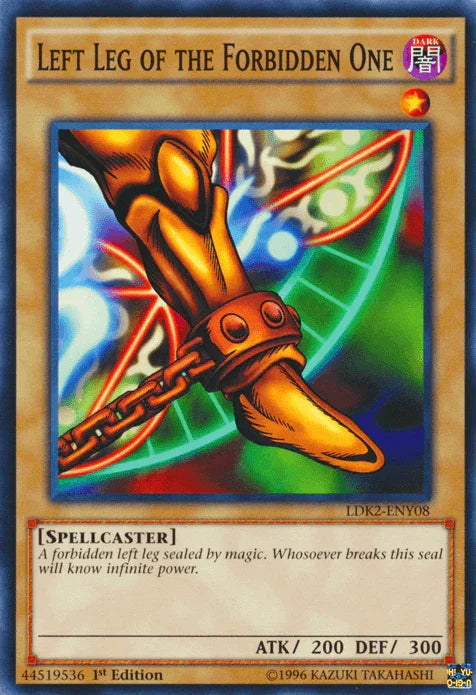 1st Edition, Common, Dark, Legendary Decks II, Normal Monster, Spellcaster, Unlimited Left Leg of the Forbidden One [LDK2-ENY08] Common - Trading Card World