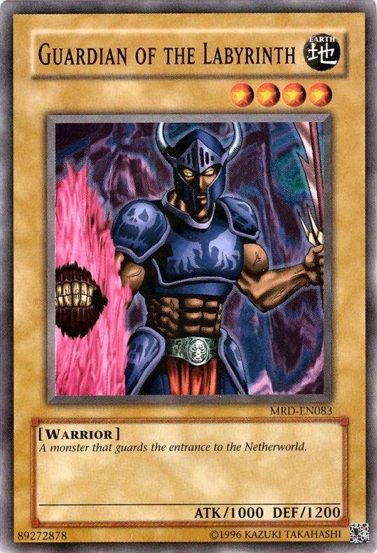 Common, Earth, Metal Raiders, Normal Monster, Unlimited, Warrior Guardian of the Labyrinth [MRD-EN083] Common - Trading Card World