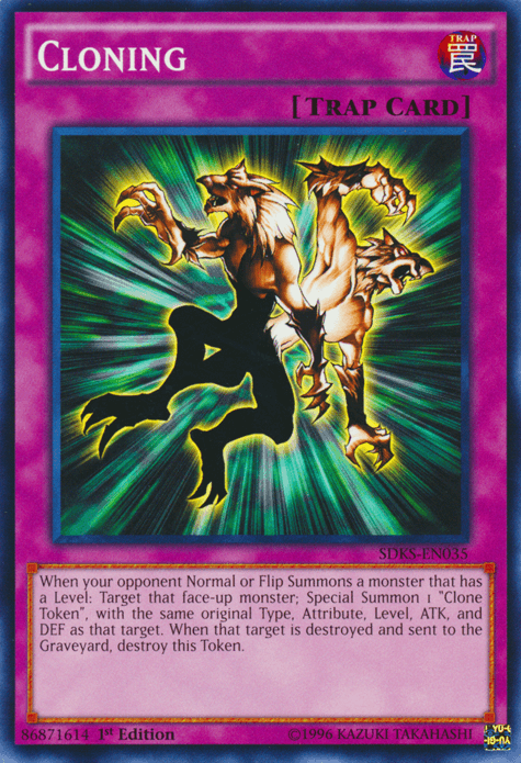1st Edition, Common, Normal Trap, Structure Deck: Seto Kaiba, Trap, Unlimited Cloning [SDKS-EN035] Common - Trading Card World