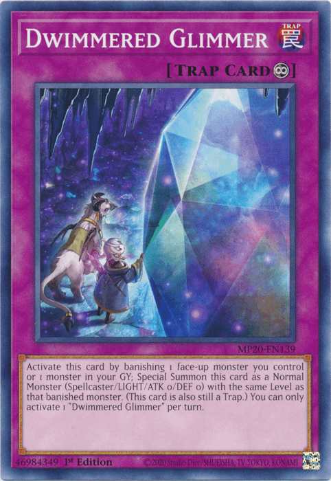1st Edition, 2020 Tin of Lost Memories, Common, Continuous Trap, Trap Dwimmered Glimmer [MP20-EN139] Common - Trading Card World
