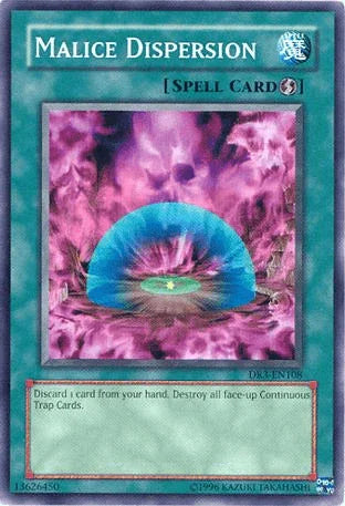 Common, Dark Revelation Volume 3, Quick Play Spell, Spell, Unlimited Malice Dispersion [DR3-EN108] Common - Trading Card World