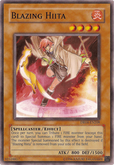 Common, Dark Revelation Volume 4, Effect Monster, Fire, Spellcaster, Unlimited Blazing Hiita [DR04-EN208] Common - Trading Card World