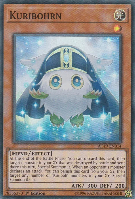 1st Edition, Advent Calendar 2019, Effect Monster, Fiend, Light, Super Rare Kuribohrn [AC19-EN014] Super Rare - Trading Card World