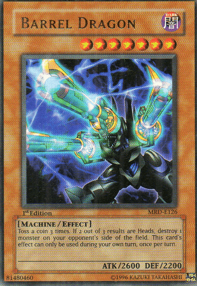 1st Edition, Dark, Effect Monster, Machine, Metal Raiders, Ultra Rare, Unlimited Barrel Dragon [MRD-E126] Ultra Rare - Trading Card World