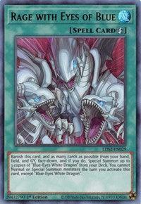 1st Edition, Legendary Duelists: Season 2, Quick-Play Spell, Spell, Ultra Rare Rage with Eyes of Blue (Green) [LDS2-EN029] Ultra Rare - Trading Card World