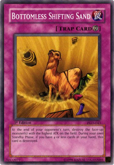 1st Edition, Common, Continuous Trap, Pharaonic Guardian, Trap, Unlimited Bottomless Shifting Sand [PGD-043] Common - Trading Card World