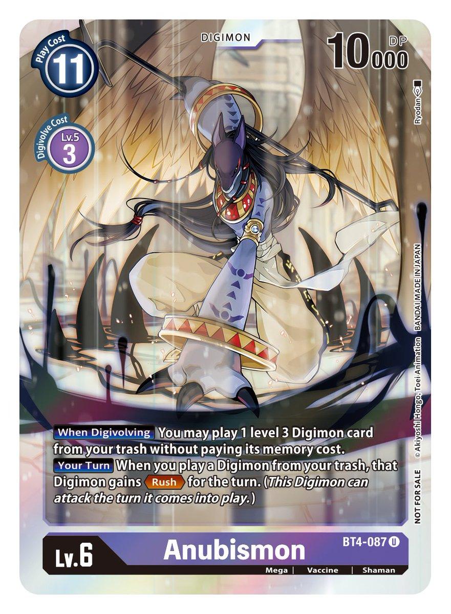 BT4-087, Digimon, Great Legend, Mega, Purple, Shaman, Uncommon, Vaccine Anubismon [BT4-087] (Event Pack 2) [Great Legend] - Trading Card World