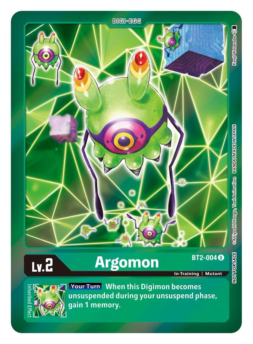 BT2-004, Digi-Egg, Green, In-Training, Mutant, Release Special Booster Ver.1.5, Uncommon Argomon [BT2-004] (Event Pack 2) [Release Special Booster Ver.1.5] - Trading Card World