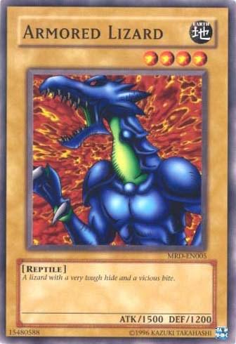 Common, Earth, Metal Raiders, Normal Monster, Reptile, Unlimited Armored Lizard [MRD-EN005] Common - Trading Card World