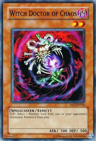 Common, Dark, Effect Monster, Invasion of Chaos, Spellcaster, Unlimited Witch Doctor of Chaos [IOC-EN016] Common - Trading Card World