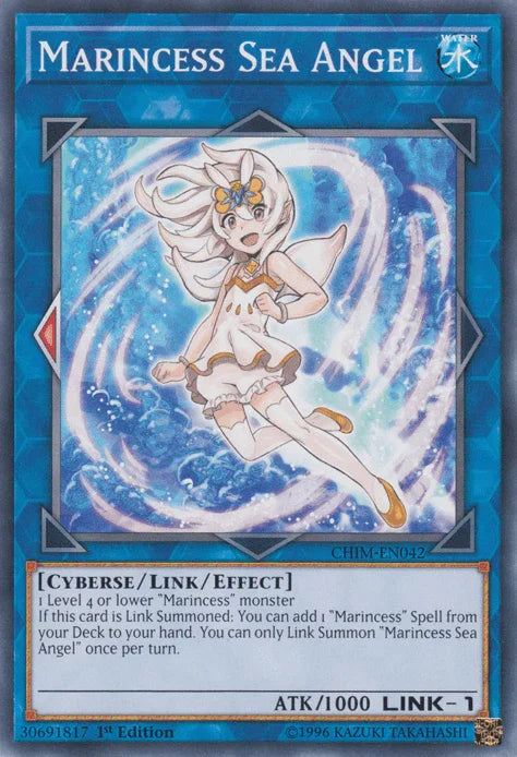 1st Edition, Chaos Impact, Common, Cyberse, Link/Effect Monster, Unlimited, Water Marincess Sea Angel [CHIM-EN042] Common - Trading Card World