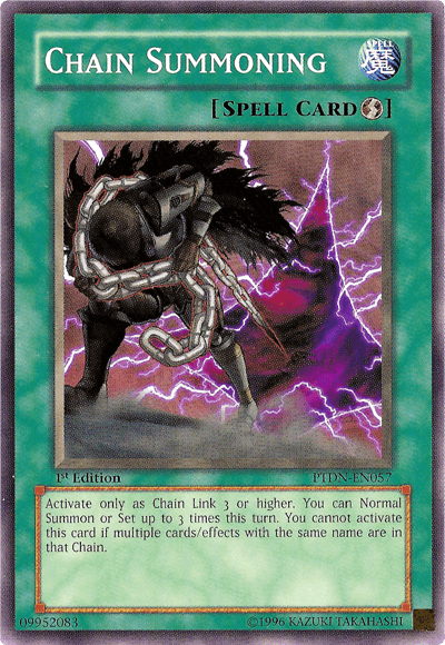 1st Edition, Common, Phantom Darkness, Quick Play Spell, Spell, Unlimited Chain Summoning [PTDN-EN057] Common - Trading Card World