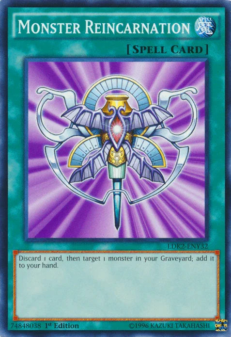 1st Edition, Common, Legendary Decks II, Normal Spell, Spell, Unlimited Monster Reincarnation [LDK2-ENY32] Common - Trading Card World