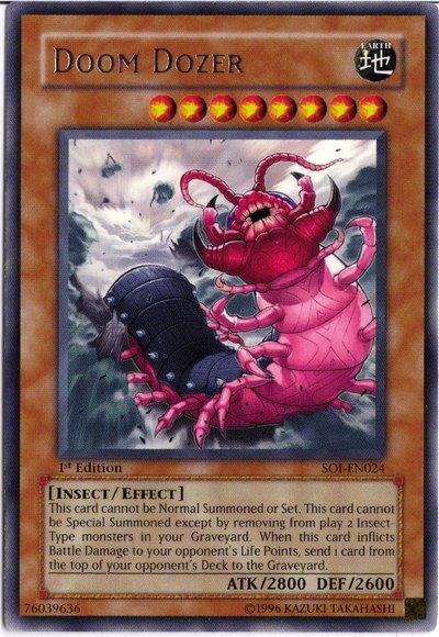1st Edition, Earth, Effect Monster, Insect, Rare, Shadow of Infinity, Unlimited Doom Dozer [SOI-EN024] Rare - Trading Card World