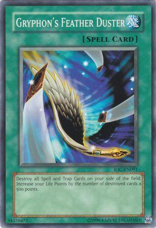 Common, Invasion of Chaos, Normal Spell, Spell, Unlimited Gryphon's Feather Duster [IOC-EN091] Common - Trading Card World