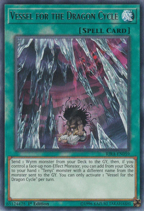 1st Edition, Normal Spell, Rare, Rising Rampage, Spell, Unlimited Vessel for the Dragon Cycle [RIRA-EN059] Rare - Trading Card World