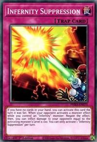 1st Edition, Common, Normal Trap, Phantom Rage, Trap Infernity Suppression [PHRA-EN075] Common - Trading Card World