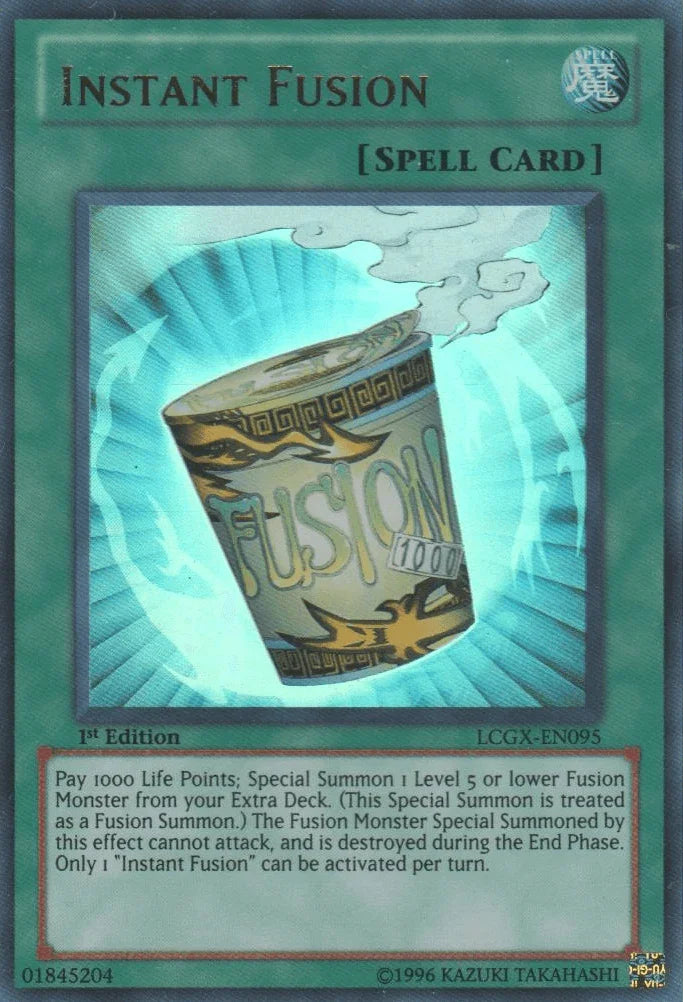 1st Edition, Legendary Collection 2, Normal Spell, Spell, Ultra Rare, Unlimited Instant Fusion [LCGX-EN095] Ultra Rare - Trading Card World