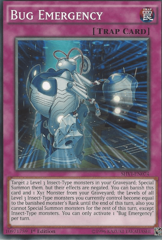 1st Edition, Common, Normal Trap, Shining Victories, Trap, Unlimited Bug Emergency [SHVI-EN074] Common - Trading Card World