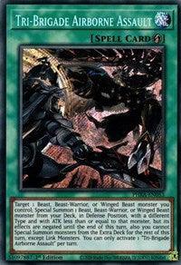 1st Edition, Phantom Rage, Quick-Play Spell, Secret Rare, Spell Tri-Brigade Airborne Assault [PHRA-EN053] Secret Rare - Trading Card World