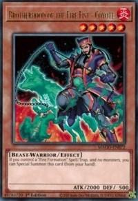 1st Edition, Beast-Warrior, Effect Monster, Fire, Maximum Gold, Rare Brotherhood of the Fire Fist - Coyote [MAGO-EN072] Rare - Trading Card World